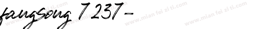 fangsong 7237字体转换